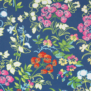 Spring Garden Navy F914337 by Thibaut Fabric
