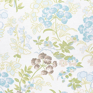 Spring Garden Spa Blue F914339 by Thibaut Fabric