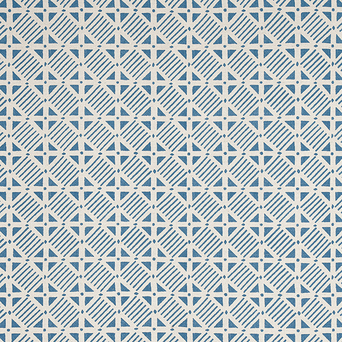 Plaza Blue on Natural F916224 by Thibaut Fabric Thibaut Fabric Plaza Blue on Natural F916224Fabric Kismet Fabric Book 59% Cotton, 41% Linen INDIA </p><p>Repeat: V: 11 54 - Fabric Carolina -