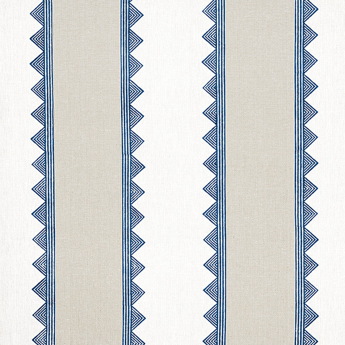 Kismet Stripe Navy F916226 by Thibaut Fabric Thibaut Fabric Kismet Stripe Navy F916226Fabric Kismet Fabric Book 55% Cotton, 45% Linen INDIA </p><p>Repeat: V: 2 54 - Fabric Carolina -