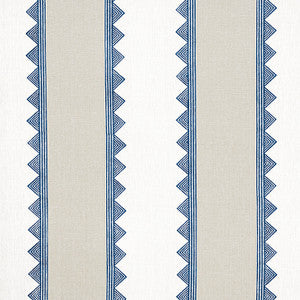 Kismet Stripe Navy F916226 by Thibaut Fabric