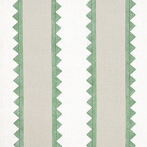 Kismet Stripe Green F916227 by Thibaut Fabric