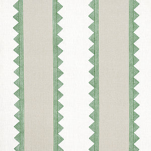 Kismet Stripe Green F916227 by Thibaut Fabric