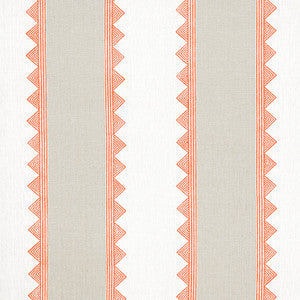 Kismet Stripe Coral F916231 by Thibaut Fabric