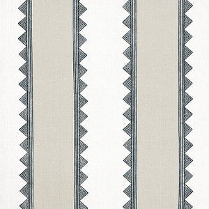 Kismet Stripe Black F916232 by Thibaut Fabric
