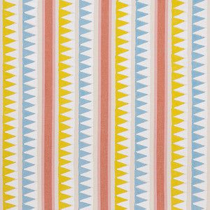 Lomita Stripe Coral and Yellow F916234 by Thibaut Fabric