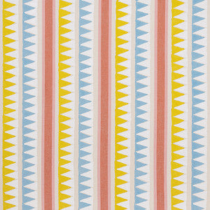 Lomita Stripe Coral and Yellow F916234 by Thibaut Fabric