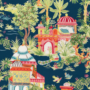 Mystic Garden Navy F920823 by Thibaut Fabric