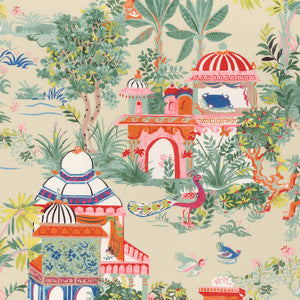 Mystic Garden Cream F920824 by Thibaut Fabric