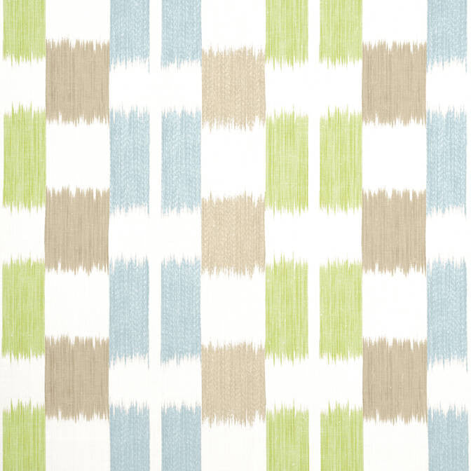 Kasuri Green and Spa Blue F920836 by Thibaut Fabric Thibaut Fabric Kasuri Green and Spa Blue F920836Fabric Eden Fabric Book 60% Linen, 30% Cot, 10% Nylon THAILAND </p><p>Repeat: V: 17 54 - Fabric Carolina -
