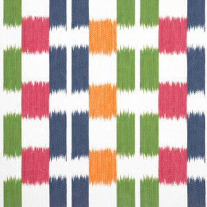 Kasuri Green and Pink F920838 By Thibaut Fabric