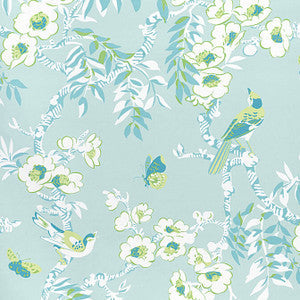 Yukio Spa Blue F920843 By Thibaut Fabric