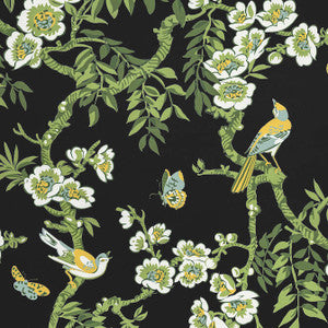 Yukio Black F920845 by Thibaut Fabric