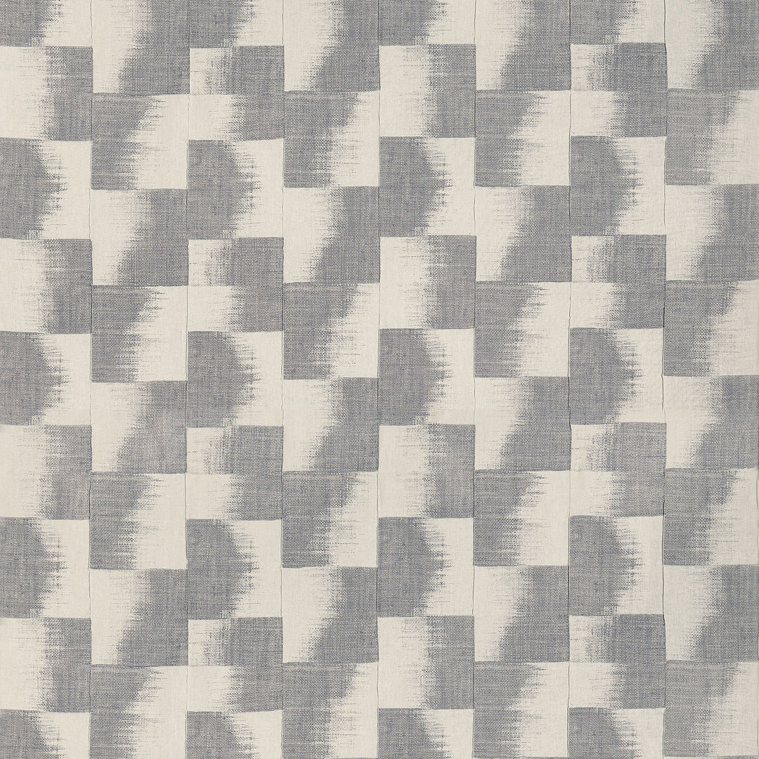 RAFFIA SQUARES - Graphite by Thibaut Fabric