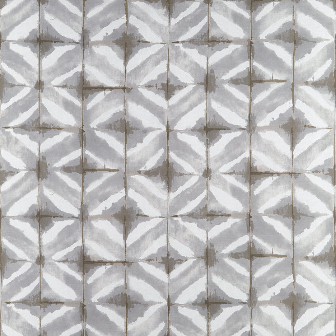 WATER BLOCKS - Grey by Thibaut Fabric