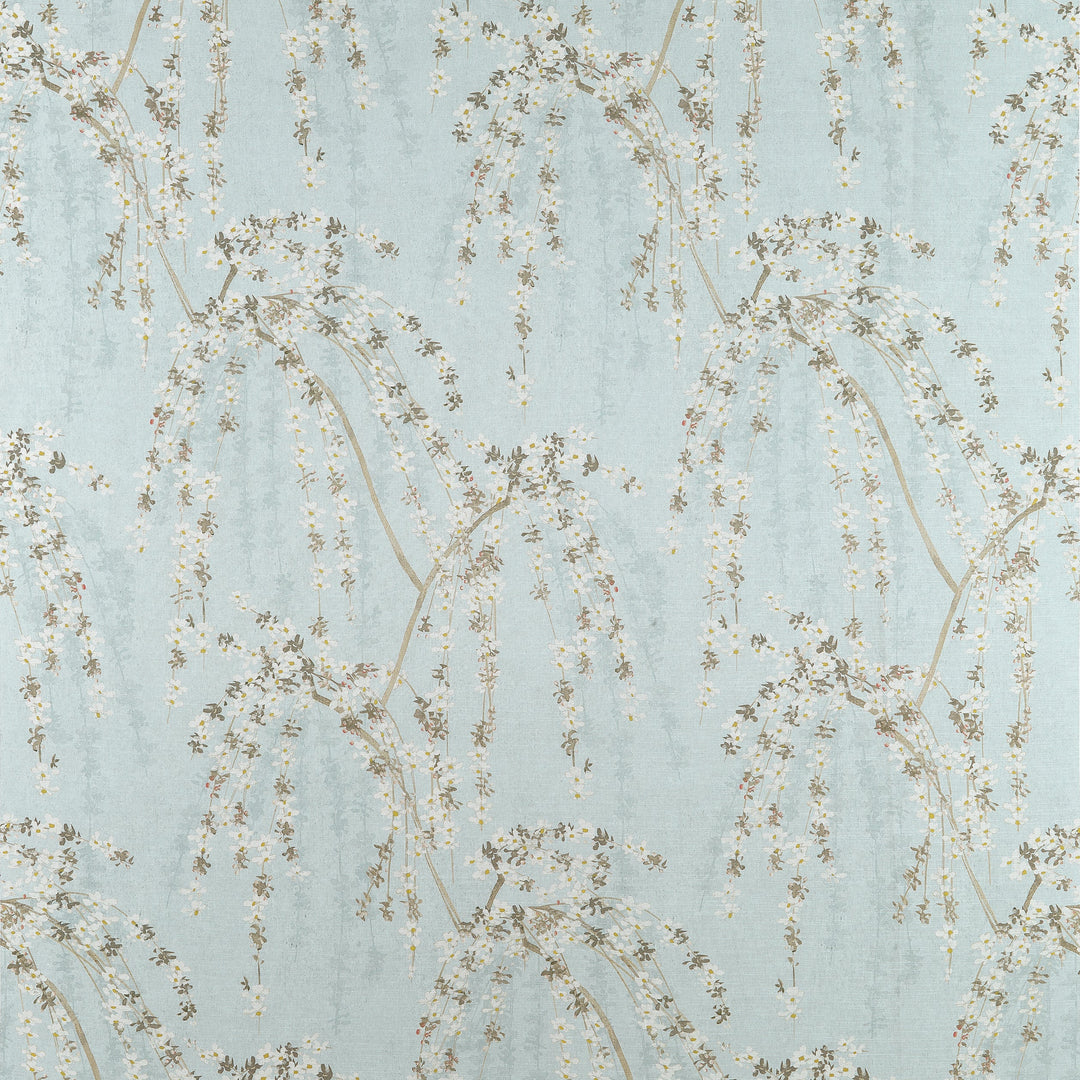 WEEPING BLOSSOM - Blue by Thibaut Fabric