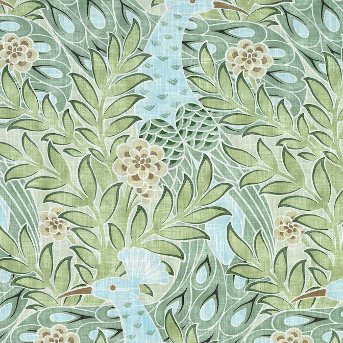 Desmond Aqua and Green F92922 by Thibaut Fabric Thibaut Fabric Desmond Aqua and Green F92922Fabric Paramount Fabric Book 67% Viscose, 33% Linen UNITED KINGDOM </p><p>Repeat: V: 44.5 54 - Fabric Carolina -