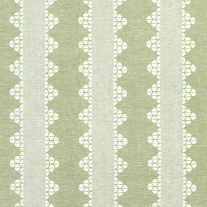 Dhara Stripe Green F92937 by Thibaut Fabric