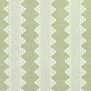 Dhara Stripe Green F92937 by Thibaut Fabric