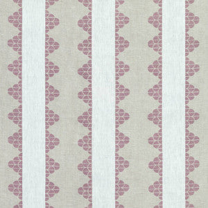 Dhara Stripe Plum F92940 by Thibaut Fabric