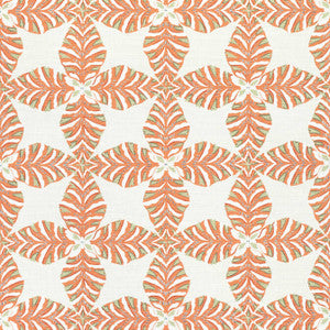 Starleaf Orange F92975 by Thibaut Fabric