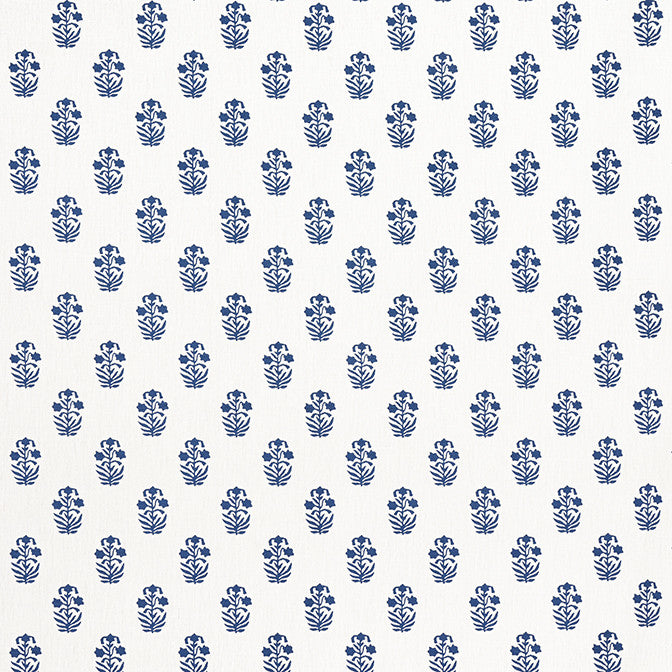 Corwin Navy on White F936400 by Thibaut Fabric Thibaut Fabric Corwin Navy on White F936400Fabric Indienne Fabric Book 59% Cotton, 41% Linen INDIA </p><p>Repeat: V: 4 54 - Fabric Carolina -