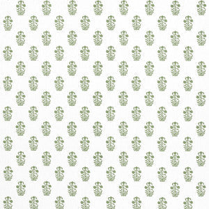 Corwin Green on White F936402 by Thibaut Fabric