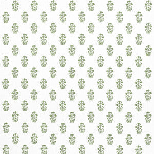 Corwin Green on White F936402 by Thibaut Fabric