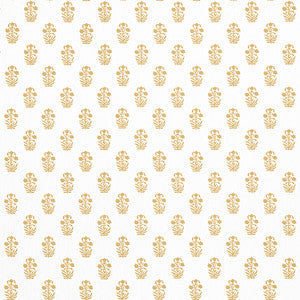 Corwin Gold on White F936404 by Thibaut Fabric