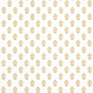 Corwin Gold on White F936404 by Thibaut Fabric