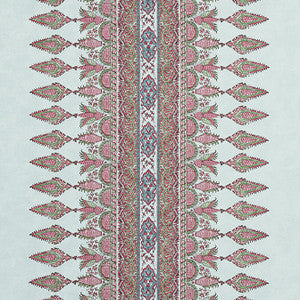 Akola Stripe Raspberry and Teal F936411 by Thibaut Fabric
