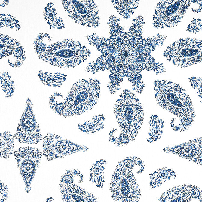 East India Blue and White F936429 by Thibaut Fabric Thibaut Fabric East India Blue and White F936429Fabric Indienne Fabric Book 59% Cotton, 41% Linen INDIA </p><p>Repeat: V: 26.25 54 - Fabric Carolina -