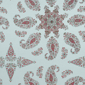 East India Raspberry and Teal F936431 by Thibaut Fabric