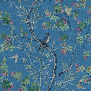 Claire Navy F942008 by Thibaut Fabric