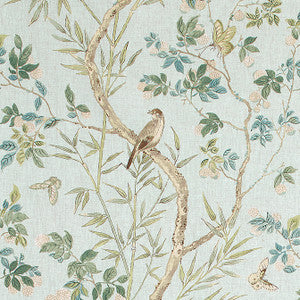 Claire Spa Blue F942010 by Thibaut Fabric
