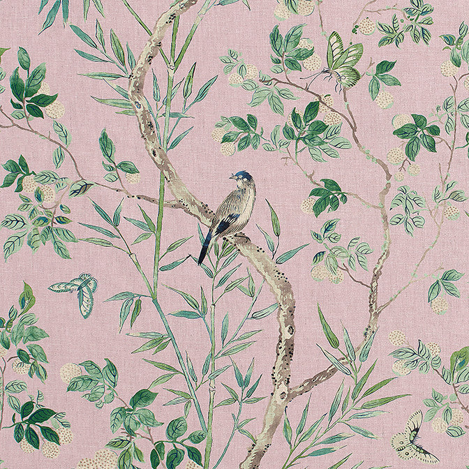 Claire Lavender F942011 by Thibaut Fabric Thibaut Fabric Claire Lavender F942011Fabric Sojourn Fabric Book 100% Linen UNITED KINGDOM </p><p>Repeat: V: 34.5 54 - Fabric Carolina -