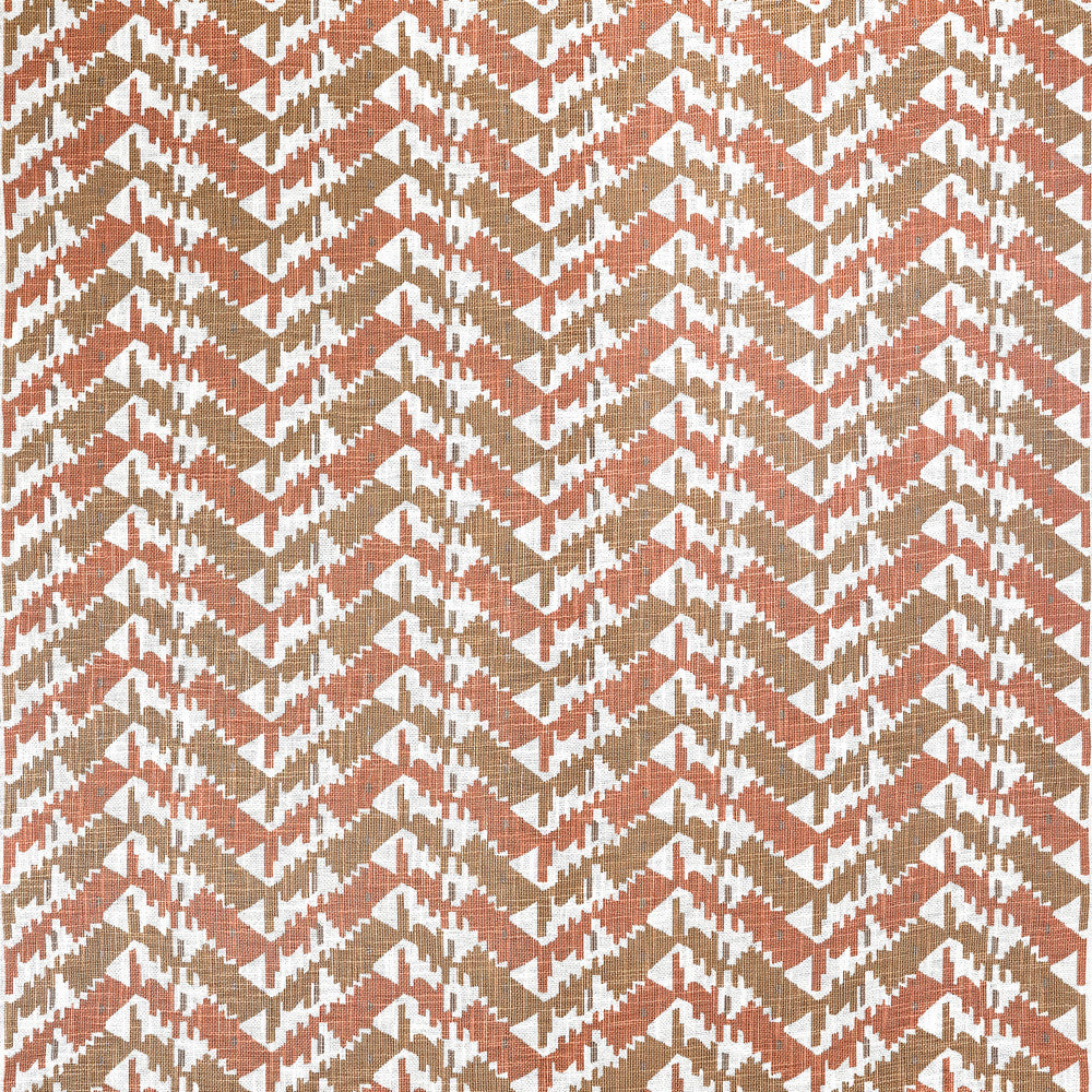 Thibaut Fabric Melrose Check Apricot and Ginger F945006 Fabric U.S.A </p><p>Repeat: H: 13.5  in  (34.29  cm), V: 5.25  (13.34  cm) 54  in  (137.16  cm) - My Fabric Connection -