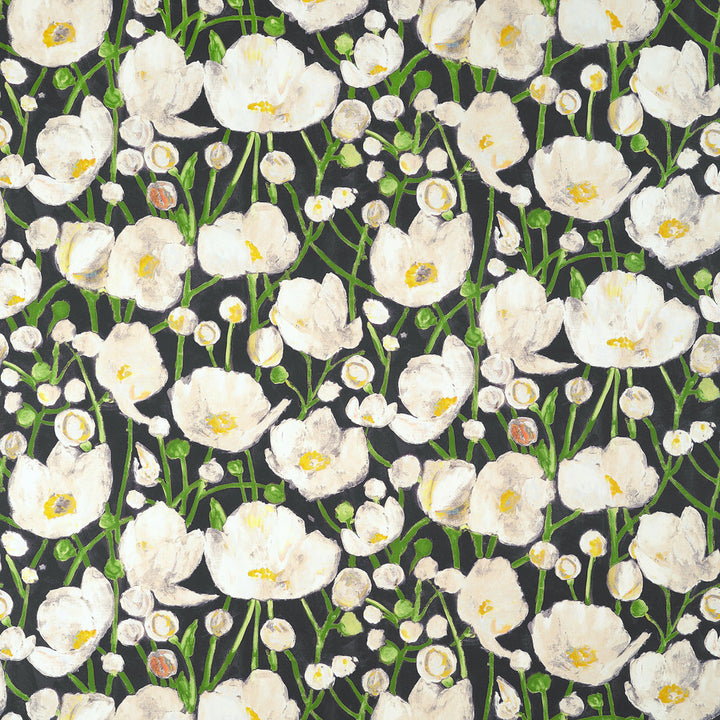 Thibaut Fabric Tivoli Black F945014 Fabric U.S.A </p><p>Repeat: H: 54  in  (137.16  cm), V: 35  (88.90  cm) 54  in  (137.16  cm) - My Fabric Connection -
