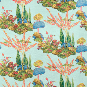 Thibaut Fabric Orleans Turquoise F945030