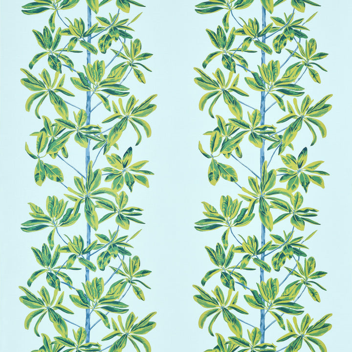 Thibaut Fabric Mangrove Tree Turquoise F945033 Fabric U.S.A </p><p>Repeat: H: 27  in  (68.58  cm), V: 34.75  (88.27  cm) 54  in  (137.16  cm) - My Fabric Connection -