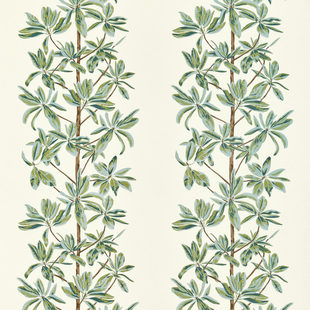 Thibaut Fabric Mangrove Tree Sage F945034 Fabric U.S.A </p><p>Repeat: H: 27  in  (68.58  cm), V: 34.75  (88.27  cm) 54  in  (137.16  cm) - My Fabric Connection -