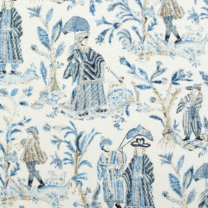 Royale Toile Blue F972573 by Thibaut Fabric