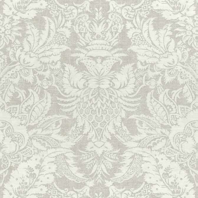 Chardonnet Damask Grey F972582 by Thibaut Fabric Thibaut Fabric Chardonnet Damask Grey F972582Fabric Chestnut Hill Fabric 60% Linen, 30% Cot, 10% Nylon UNITED KINGDOM </p><p>Repeat: V: 25.25 54 - Fabric Carolina -