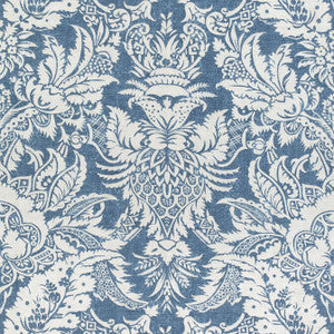 Chardonnet Damask Navy F972583 by Thibaut Fabric