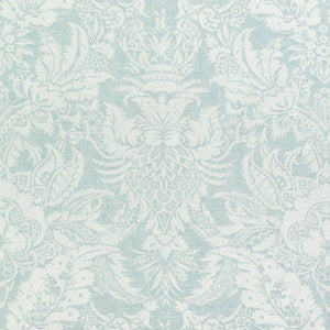 Chardonnet Damask Aqua F972585 by Thibaut Fabric