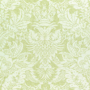 Chardonnet Damask Spring Green F972587 by Thibaut Fabric