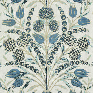 Corneila Aqua and Blue F972602 by Thibaut Fabric