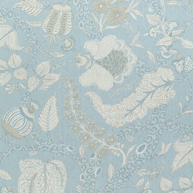 Macbeth Aqua F972623 by Thibaut Fabric Thibaut Fabric Macbeth Aqua F972623Fabric Chestnut Hill Fabric 100% Linen UNITED KINGDOM </p><p>Repeat: V: 34.5 54 - Fabric Carolina -