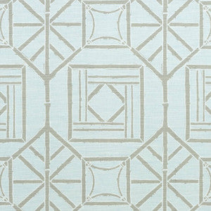 Shoji Panel Aqua F975519 by Thibaut Fabric