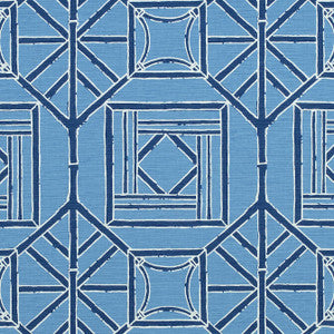 Shoji Panel Blue and Navy F975522 by Thibaut Fabric